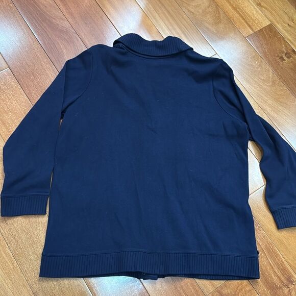 Lauren Ralph Lauren Womens Sweater Cardigan Navy Blue Shawl Collar size 1X - Picture 5 of 10